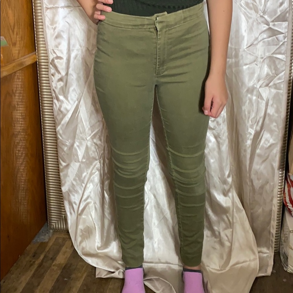 Olive green pants